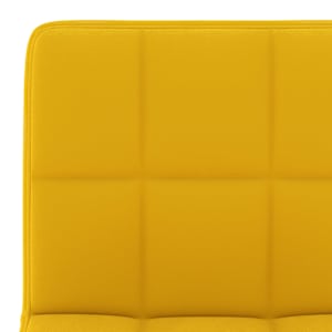 Barové židle 2 ks hořčicově žluté samet - obrázek 8