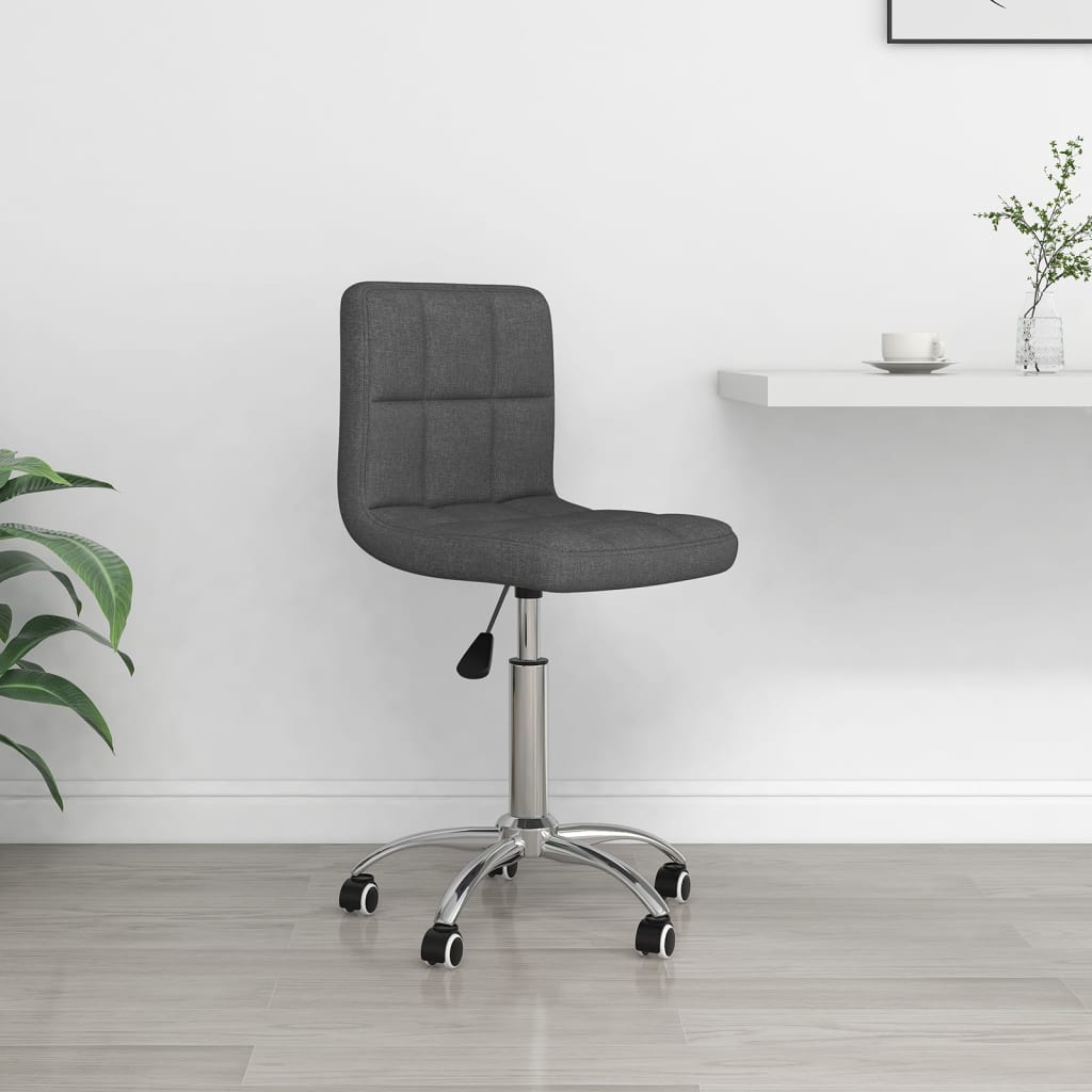 Petrashop  Otočná kancelářská židle tmavě šedá textil
