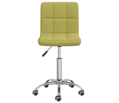 vidaXL biroja krēsls, zaļš audums