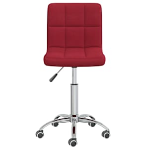 Otočná kancelářská židle vínová textil - obrázek 3