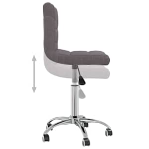 Otočná kancelářská židle taupe textil - obrázek 6
