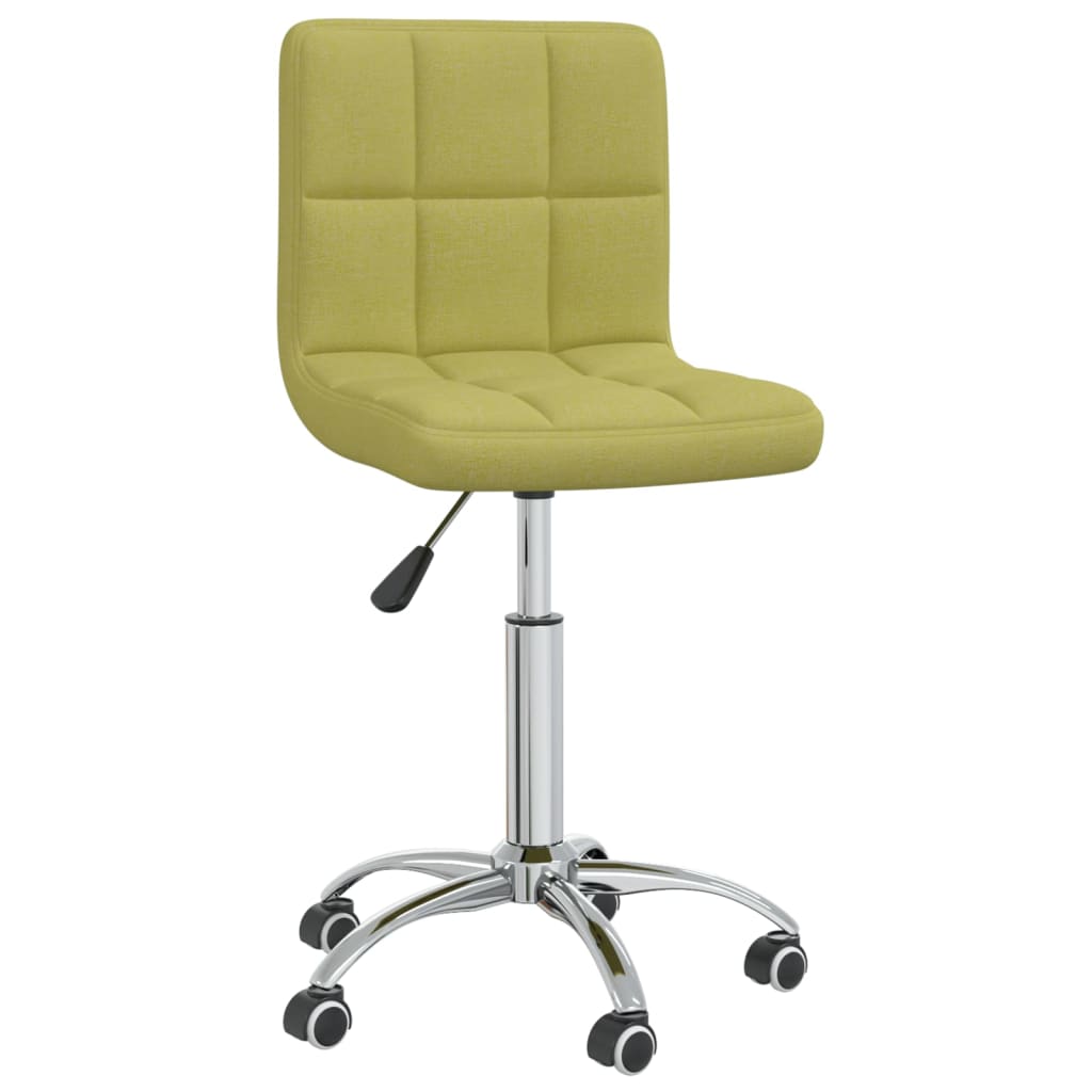 

vidaXL Eetkamerstoelen draaibaar 2 st stof groen