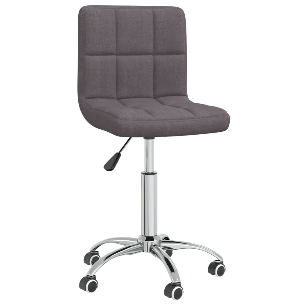

vidaXL Eetkamerstoelen draaibaar 2 st stof taupe