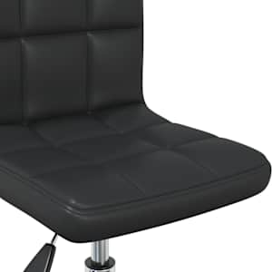 Otočná kancelářská židle černá umělá kůže - obrázek 7