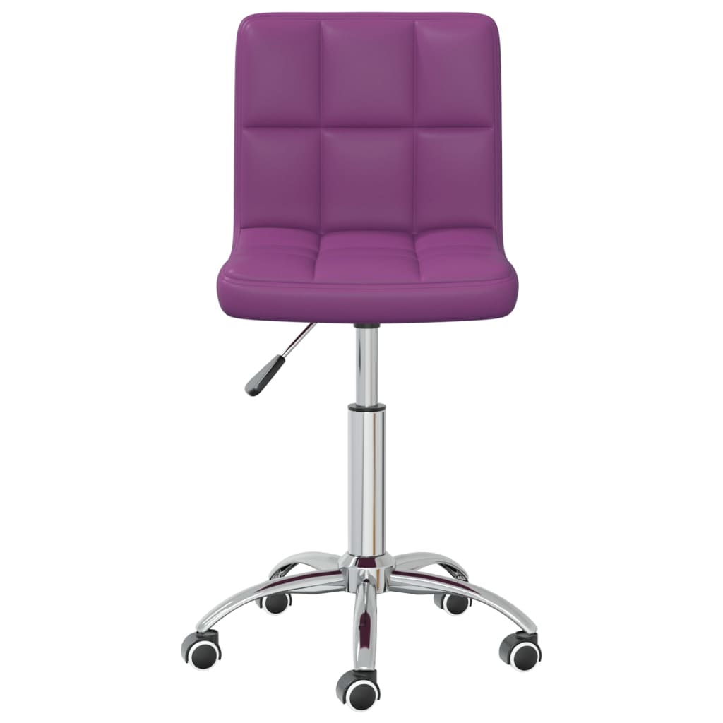 vidaXL Obrotowe krzesło biurowe, fioletowe, sztuczna skóra