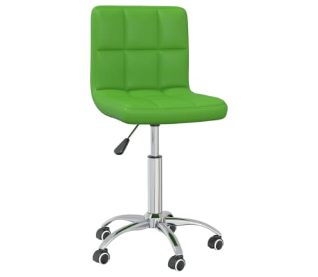 vidaXL Otočné jídelní židle 2 ks zelené umělá kůže