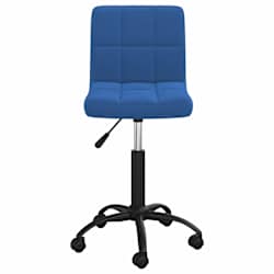 vidaXL Cadeira de escrit&oacute;rio girat&oacute;ria veludo azul