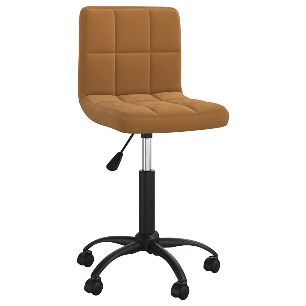 

vidaXL Eetkamerstoelen 2 st draaibaar fluweel bruin