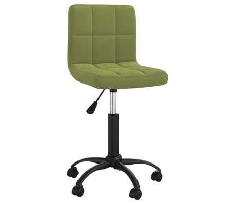 vidaXL Chaises pivotantes à manger lot de 2 vert clair velours