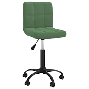 vidaXL Cadeiras de jantar giratorias 2 pcs veludo verde-escuro