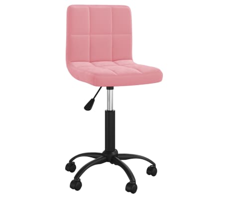 vidaXL Chaises pivotantes à manger lot de 2 rose velours