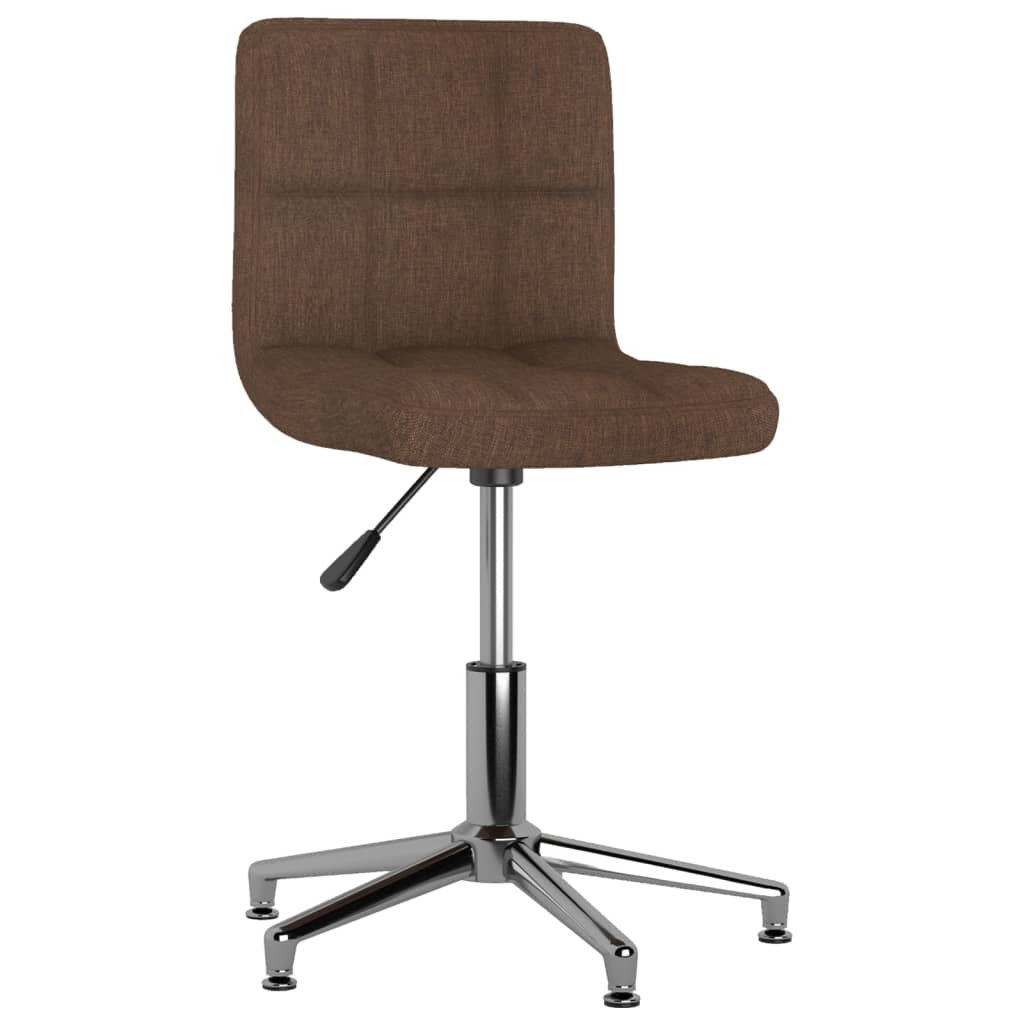 

vidaXL Eetkamerstoelen 2 st draaibaar stof bruin