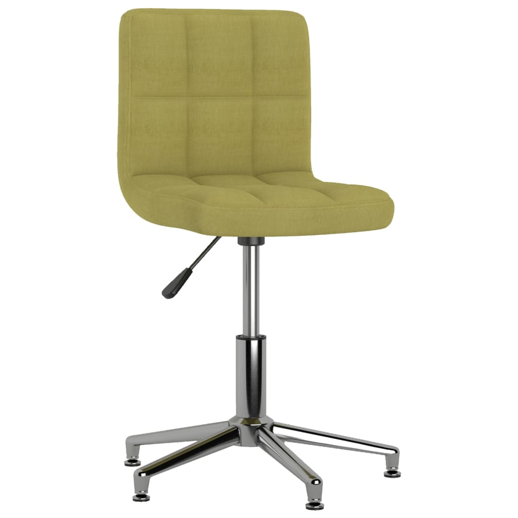 

vidaXL Eetkamerstoelen 2 st draaibaar stof groen