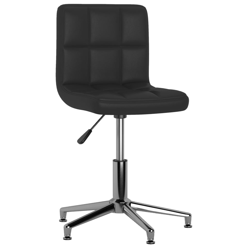 

vidaXL Eetkamerstoelen 2 st draaibaar kunstleer zwart