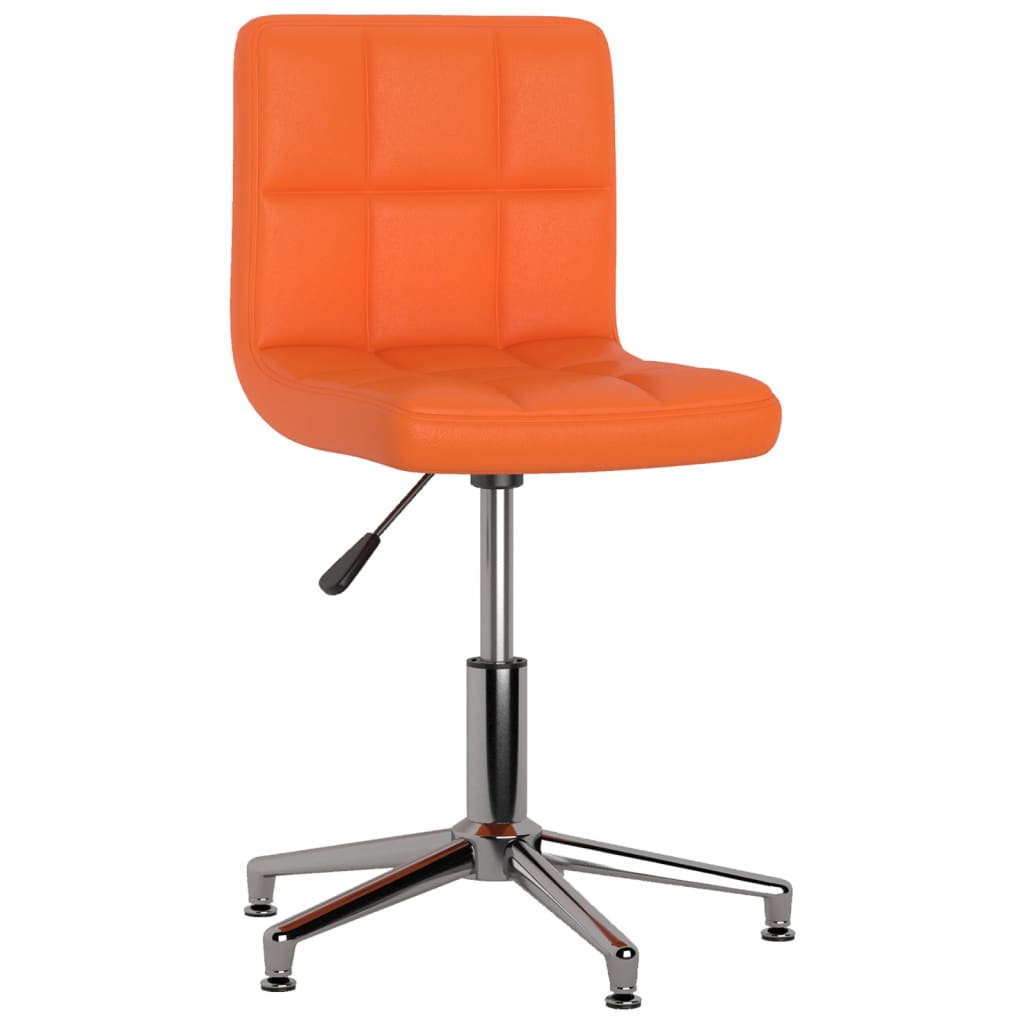 vidaXL Chaises à manger pivotantes lot de 2 orange similicuir