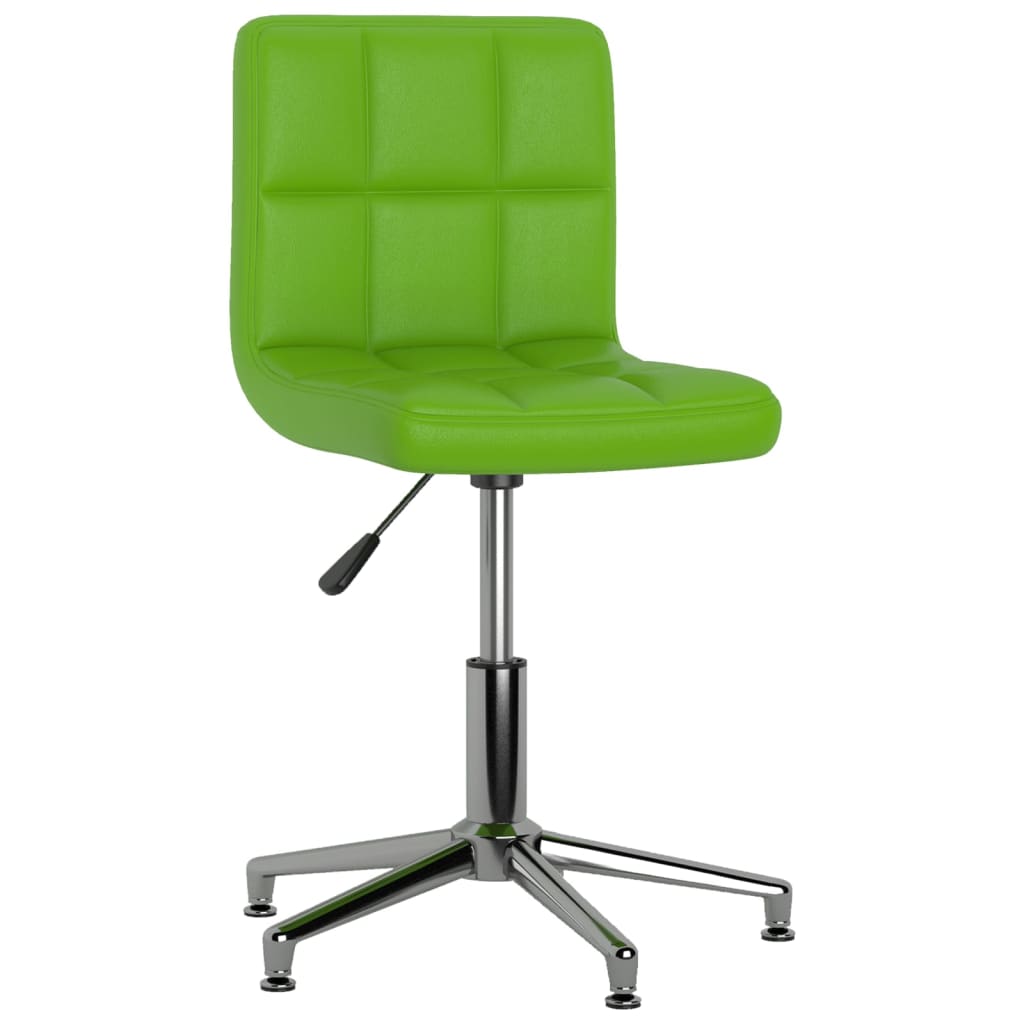 vidaXL Otočné jedálenské stoličky 2 ks zelené umelá koža
