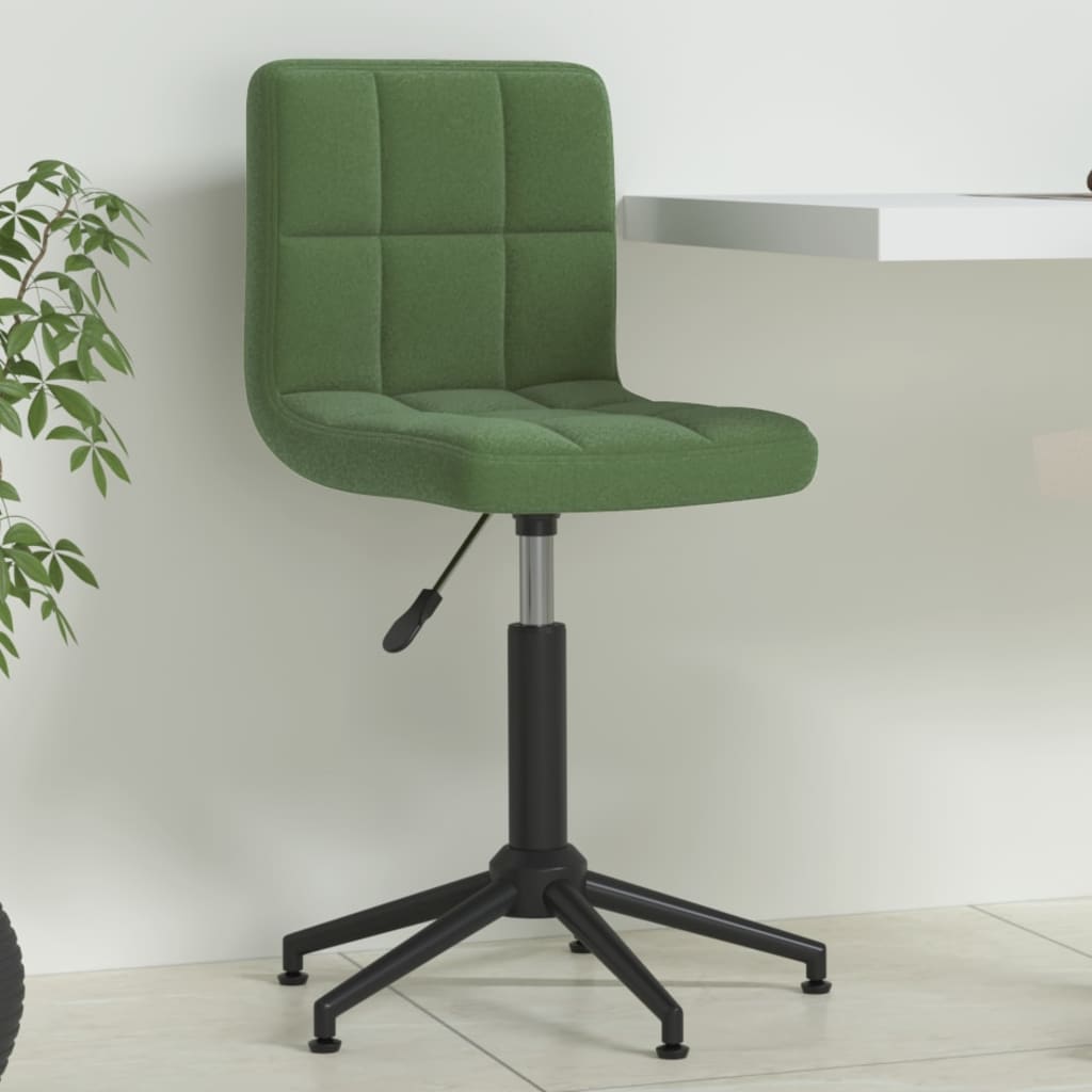 vidaXL Scaun de birou pivotant, verde închis, catifea vidaXL