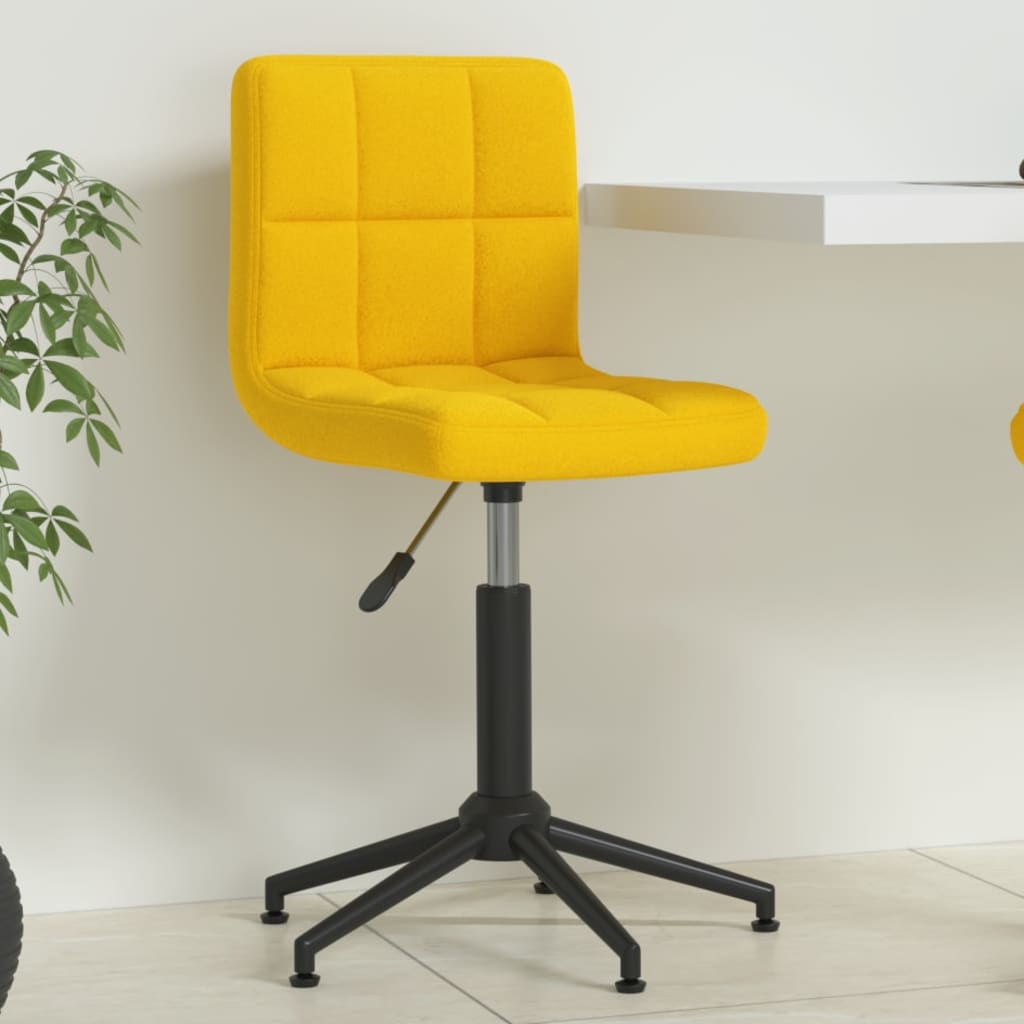 Pasukama biuro kėdė, garstyčių geltonos, aksomas