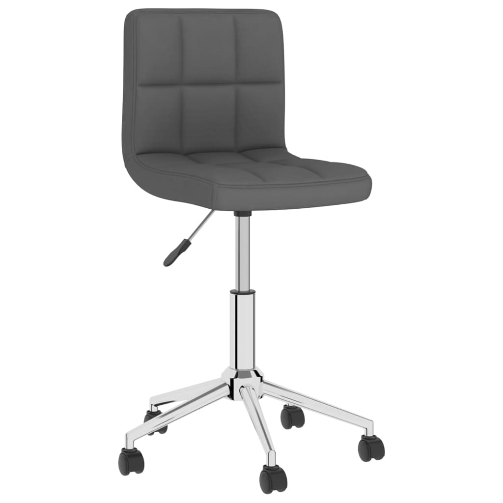 

vidaXL Eetkamerstoelen 2 st draaibaar stof donkergrijs