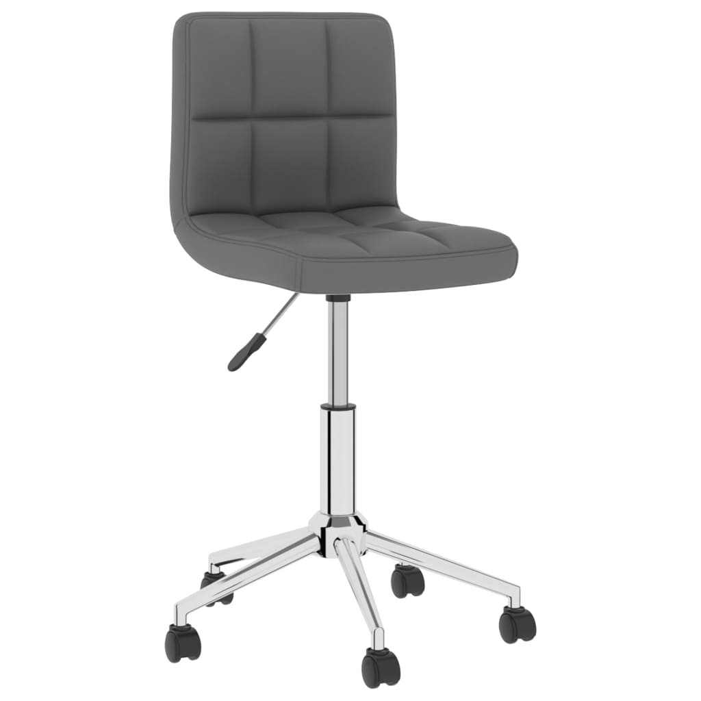 Otočná kancelářská židle šedá umělá kůže