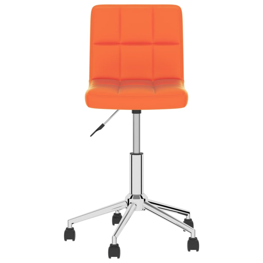 vidaXL Kantoorstoel draaibaar kunstleer oranje