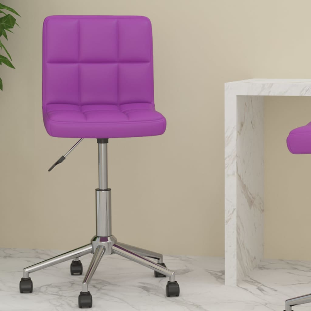 Pasukama biuro kėdė, violetinės spalvos, dirbtinė oda