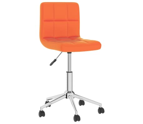 vidaXL Chaises à manger pivotantes lot de 2 orange similicuir