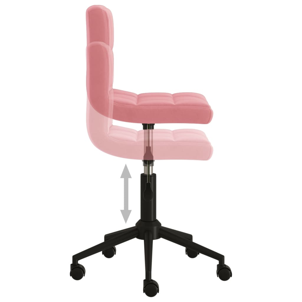 Pasukamos valgomojo kėdės, 2vnt., rožinės spalvos, aksomas | Stepinfit