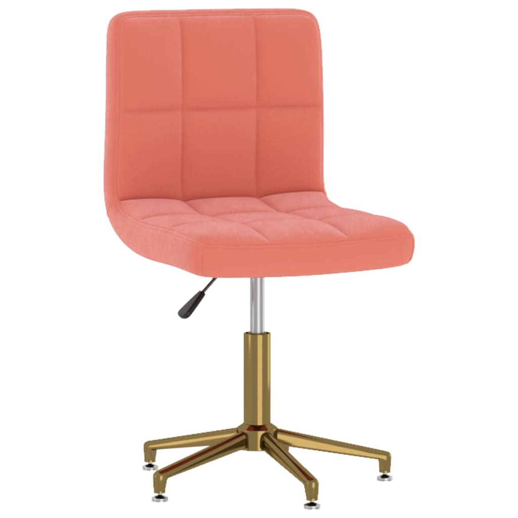 Esszimmerstuhl Drehbar Rosa Samt-2