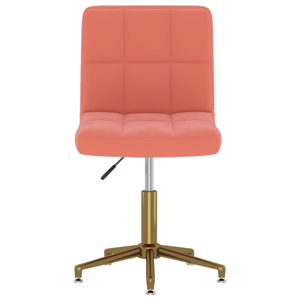 Esszimmerstuhl Drehbar Rosa Samt-3