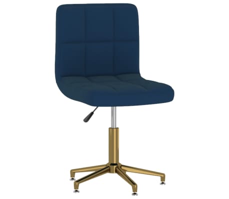 vidaXL Eetkamerstoelen draaibaar 2 st fluweel blauw