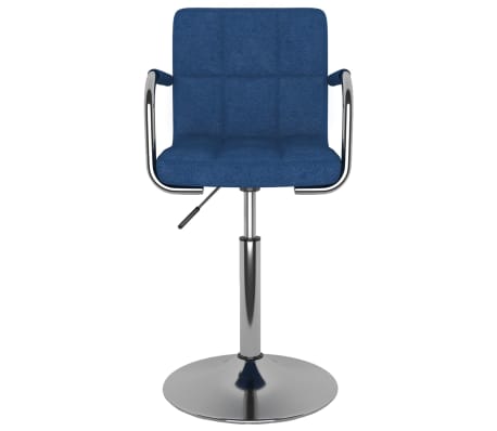 vidaXL Tabouret de bar Bleu Tissu