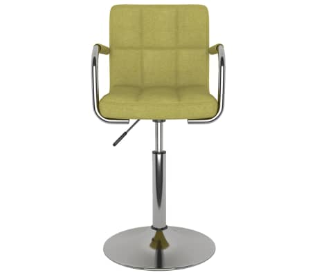 vidaXL Baro taburetė, žalios spalvos, audinys