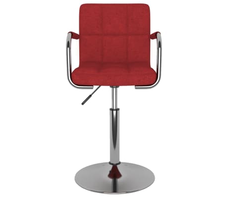 vidaXL Baro taburetė, raudonojo vyno spalvos, audinys