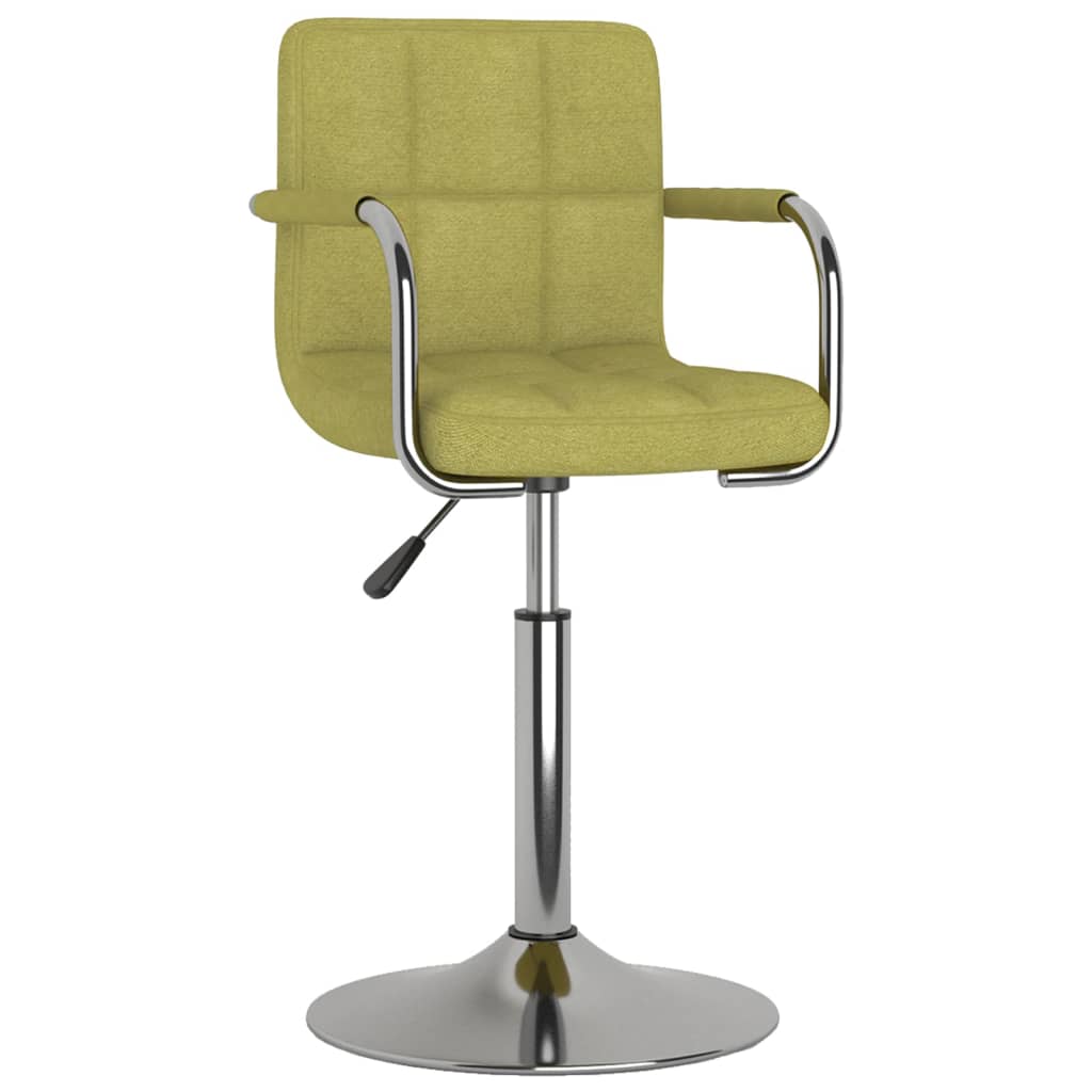 

vidaXL Eetkamerstoelen 2 st draaibaar stof groen