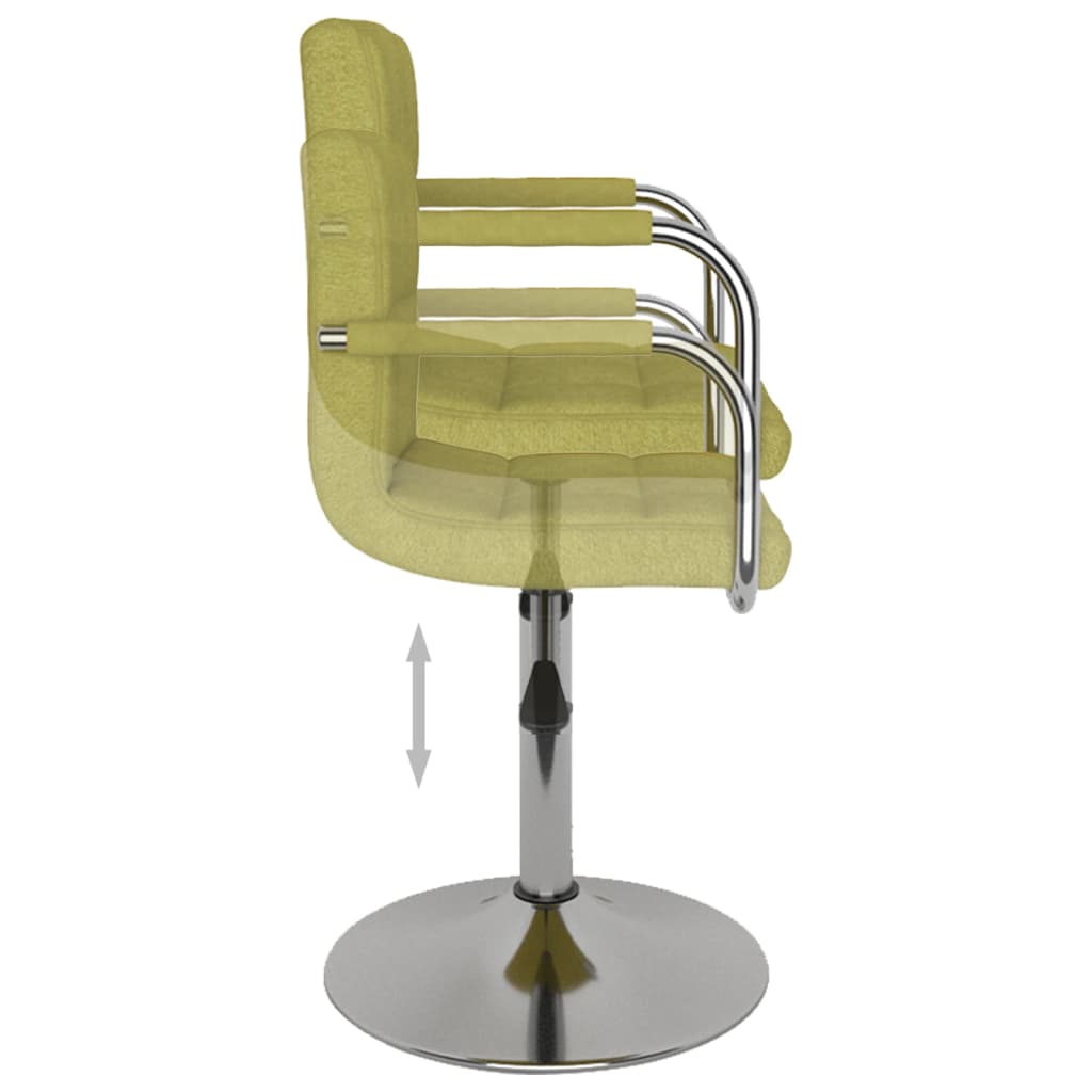 Pasukamos valgomojo kėdės, 2vnt., žalios spalvos, audinys | Stepinfit