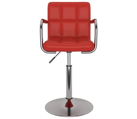 vidaXL Baro taburetė, raudonojo vyno spalvos, dirbtinė oda