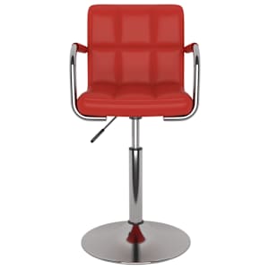 vidaXL Baro taburetė, raudonojo vyno spalvos, dirbtinė oda