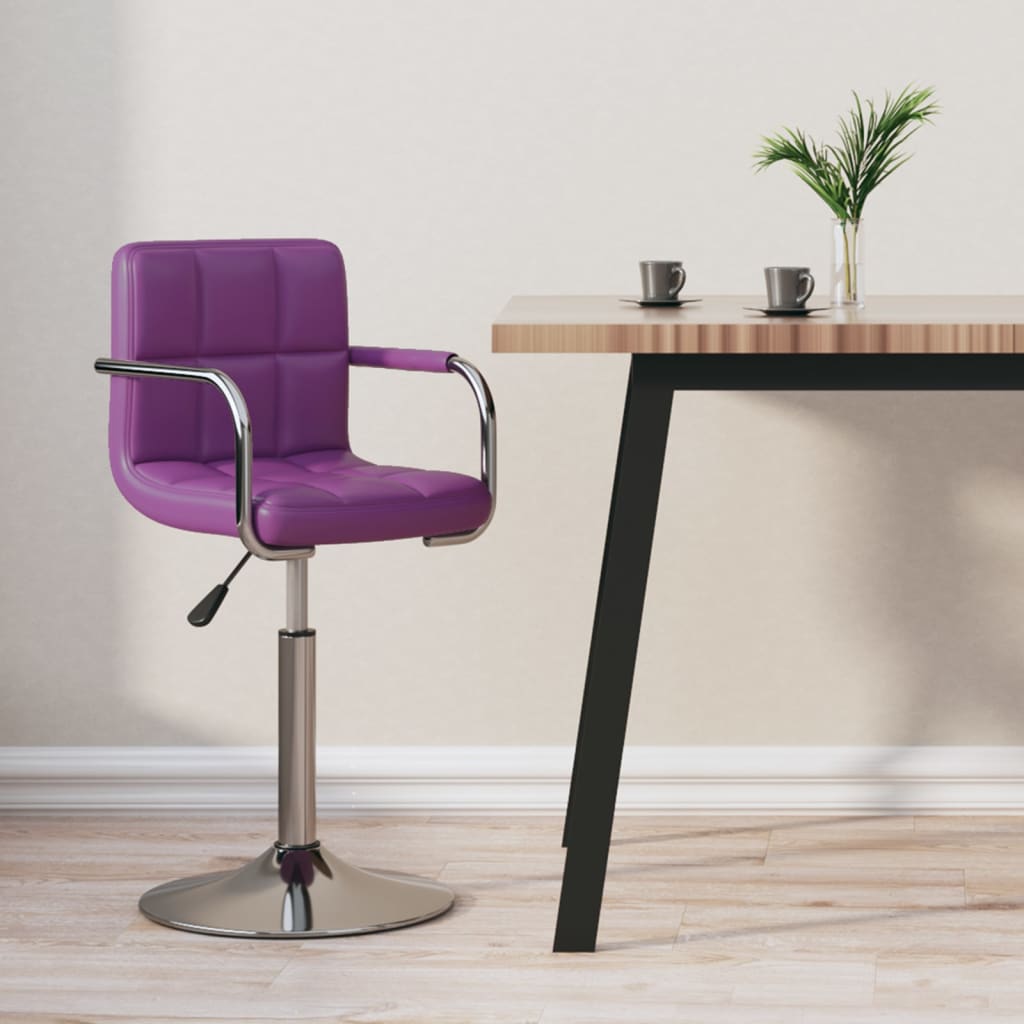 Petrashop  Barová židle fialová umělá kůže
