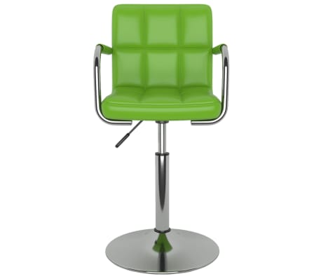 vidaXL Baro taburetė, žalios spalvos, dirbtinė oda