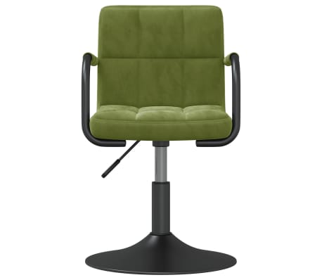 vidaXL Barová židle světle zelená samet