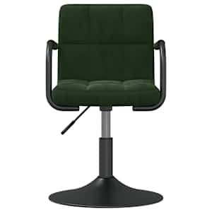 vidaXL Baro taburetė, tamsiai žalios spalvos, aksomas