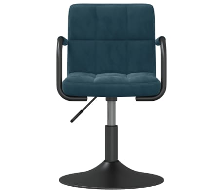 vidaXL Barová židle modrá samet