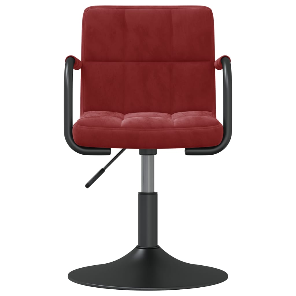 vidaXL Tabouret de bar Rouge bordeaux Velours