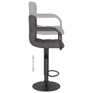 Barové židle 2 ks taupe textil - obrázek 7