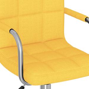 Otočná kancelářská židle hořčicově žlutá textil - obrázek 7
