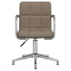 Otočná kancelářská židle taupe textil - obrázek 3