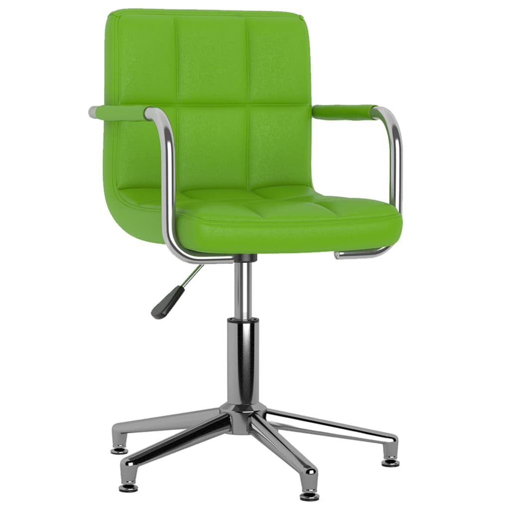 

vidaXL Eetkamerstoelen 2 st draaibaar kunstleer groen