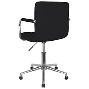 Otočná kancelářská židle černá textil - obrázek 5
