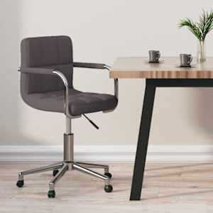 Otočná kancelářská židle taupe textil - obrázek 1